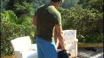 Bare Latina arches her backside for the dog and relishes intense bestial intercourse.