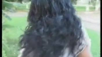 Intense amateur spectacle on xnxx featuring a slut wielding a massive horse cock