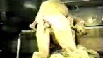 Homemade clips of canine erotica with a petite woman and her dog