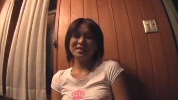 Asian hottie gets pounded by her well-trained pooch