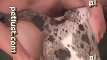 Homemade bestiality with a canine for the isolated novice