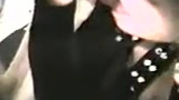 Filthy mutt banging a hot mom's snug cunt doggy style
