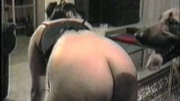Plump woman is screwed by a perverted beast on this spot