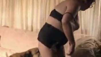 Voluptuous chubby mature woman gets screwed by a hot attractive dog