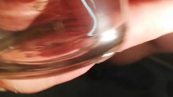 Guy allows a tiny spider to bang his dick on camera