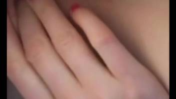 Detailed up-close pounding featuring an attractive zoophile's snatch