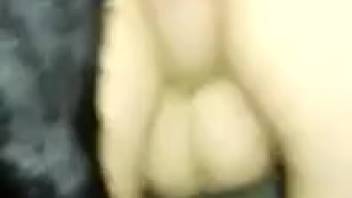 Naked woman gets anal from dog in complete amateur webcam show
