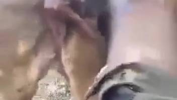 Guy pounds a wild vixen's slit with his thick shaft
