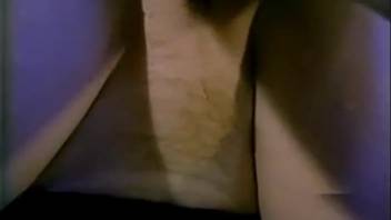 Gorgeous chick in stockings drilled by a white puppy