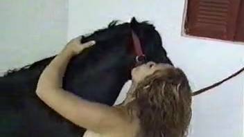 Massive ebony stallion slams a busty babe in doggy position