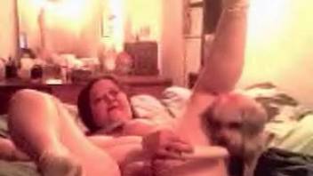 Curvaceous older woman captured on camera in wild episodes of self-pleasure and bestial encounters